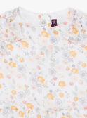 Chemisier à imprimé fleuri et volants bébé fille CYAMELIE / 22E1BF11CHE001