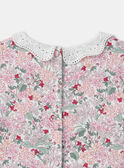 Robe fleurie col claudine  LADEDETTE / 24H2PFQ1ROB001