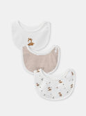 Lot de 3 bavoirs NOUBA / 25H0AM21BAV001