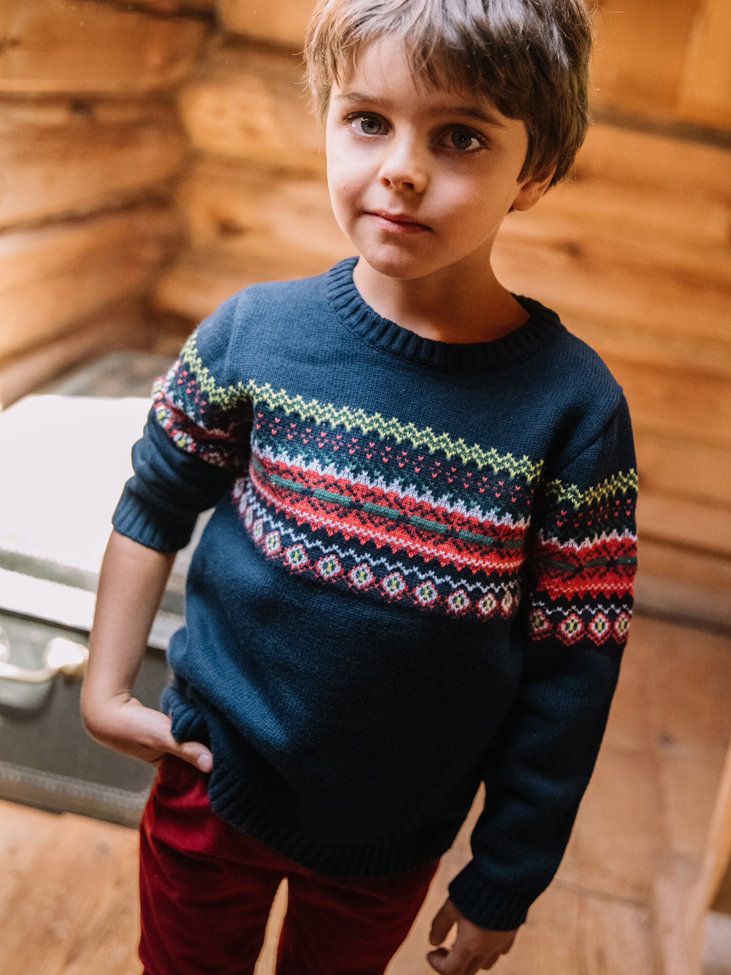 Pull hot sale jacquard garcon