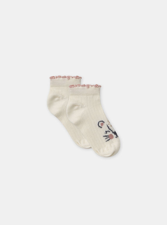 Chaussettes jacquard souris  MAZOELINE / 25E4BFR1SOQ080