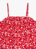 Débardeur fuchsia à imprimé fleuri enfant fille CAUDEBETTE 1 / 22E2PFT3DEB304