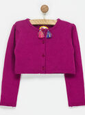Cardigan rose NHANUETTE / 18E2PFI2CARD302