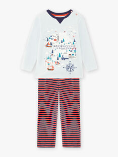 Ensemble pyjama en velours à rayures enfant garçon BIPOLAGE / 21H5PG74PYJ213