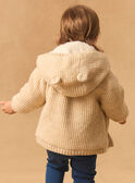 Veste à capuche en tricot  fourré MIMATHILDE / 25E1BF31VESA011