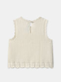 Pull écru sans manche Bébé Fille NAARIA / 25H1BFJ1CSM002
