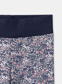 Legging marine fleuri LAELEGETTE / 24H2PFP1LGS070