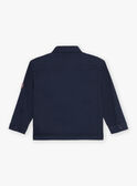 Veste bleu marine à rayures ton sur ton FOPAGE / 23E3PGC1VES070