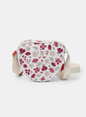 Sac coeur rouge et imprimé fleuri à bandoulière Fille NEBAGUETTE / 25H4PFK1BES001