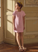 Robe marinière rose MLAMIETTE / 25E2PFK1ROB001