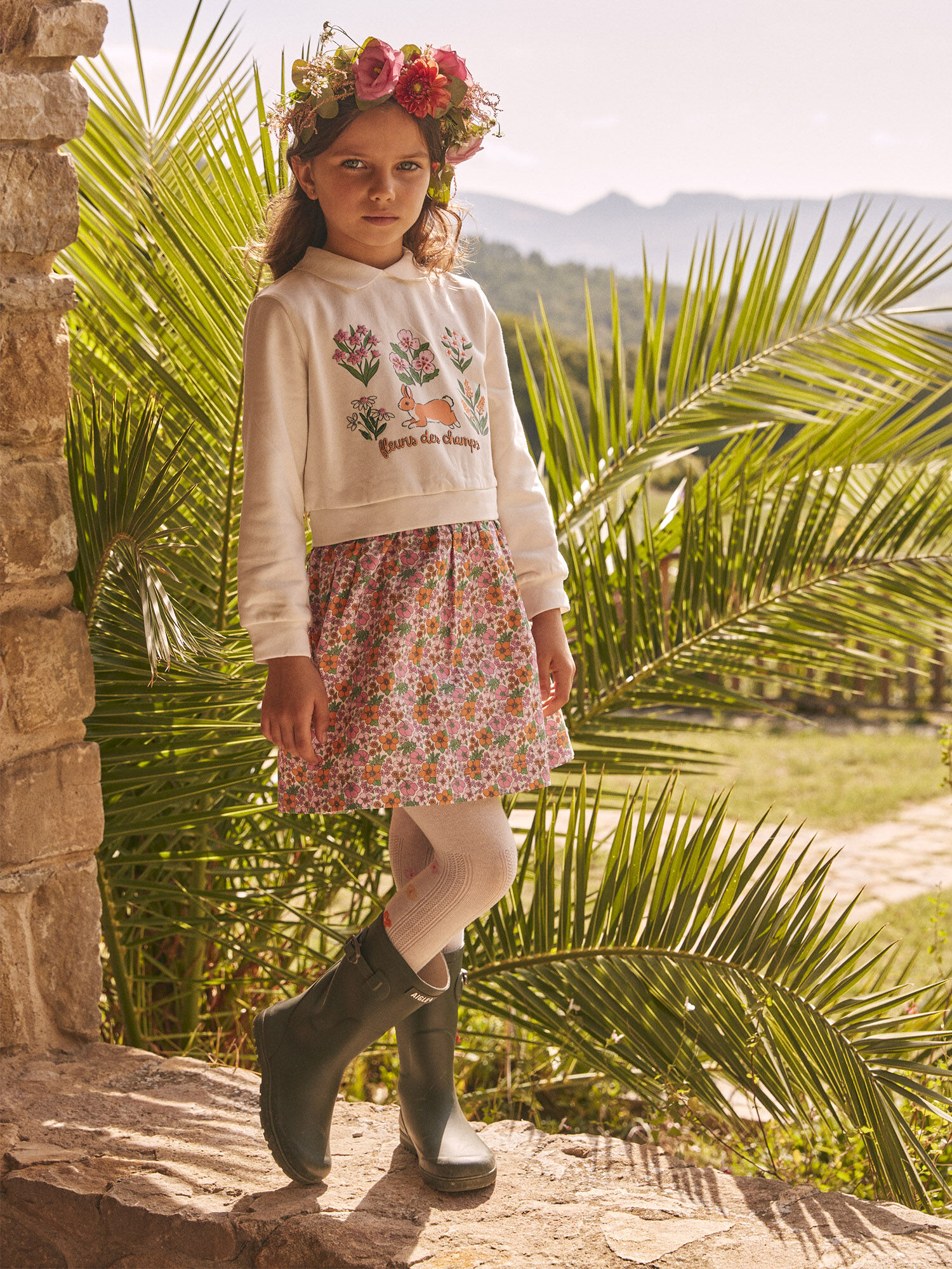 Collant sale fushia fille