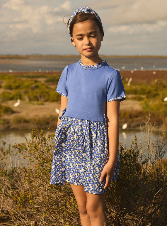 Robe bi-matière MEBIGETTE / 25E2PF82ROBC238