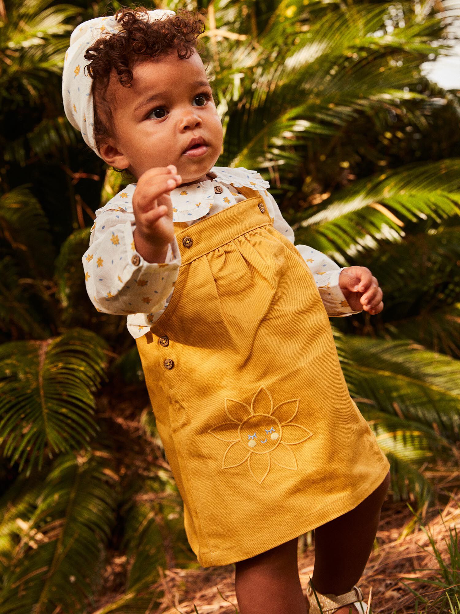 Salopette robe jaune top