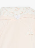 Veste à capuche rose pâle en velours GONINE / 23H0CFB1VES301