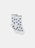 Lot de 3 chaussettes jacquard fleur MADEBORAH / 25E4BF81LC3114
