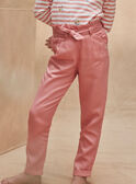 Pantalon coupe carotte rose en Lyocel KRISPETTE 1 / 24E2PFB4PAN415