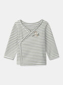 Ensemble de naissance en côtes plates haut + pantalon + bonnet MOUSLIM / 25E0NG12ENS000