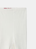 Collant blanc à motif pomme Fille NOCOLETTE / 25H4PFP1COL001