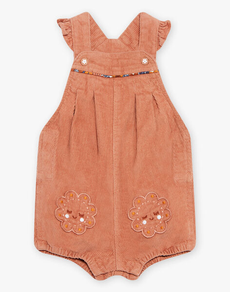 Barboteuse en velour camel rosé DAGIGI / 22H1BFF1SACI820