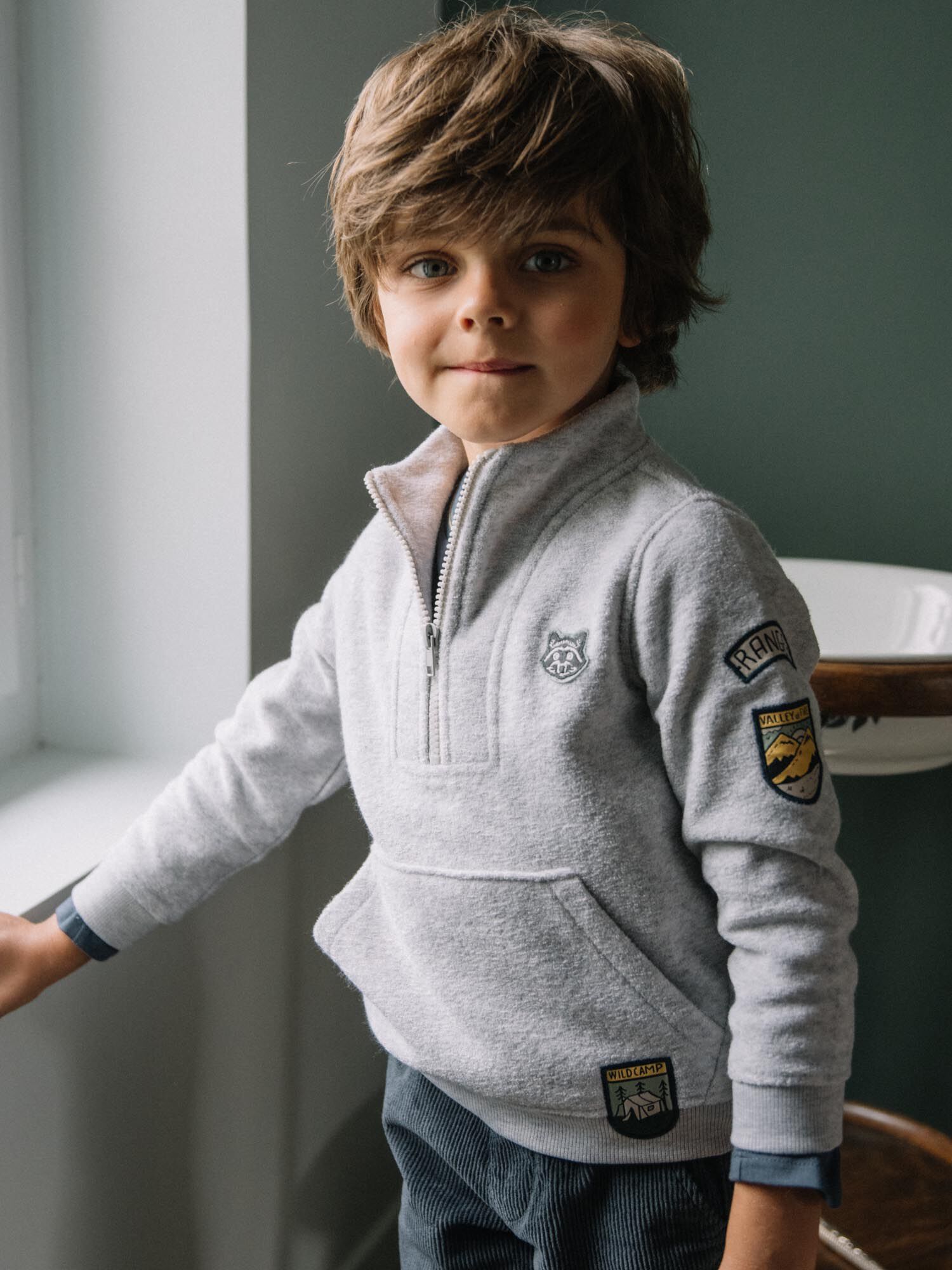 Tenue on sale pull gris