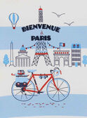 Tee shirt manches courtes bleu RYOBAGE / 19E3PGT1TMC205
