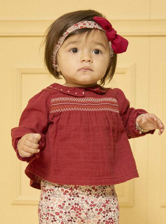 Blouse avec smocks LAPRIA / 24H1BFR1CHEF506
