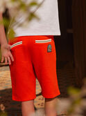 Bermuda orange avec poches KLEPLAGE / 24E3PGO1BER400