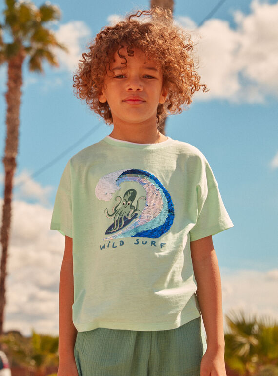 Tee Shirt Manches Courtes Vert KLIPEROAGE / 24E3PGR1TMCG632