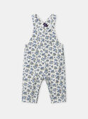 Salopette blanche imprimé fleuri Bébé Fille NAJULIE / 25H1BFQ1SAL009