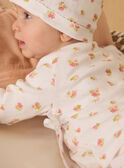 Ensemble de naissance en maille ajourée haut + pantalon + bonnet MORANE / 25E0NF15ENS000