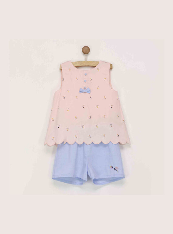 Salopette courte rose ROLEDAETTE / 19E2PFD1SACD310