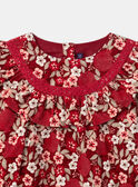 Robe fleurie en velours côtelé LALOUNETTE / 24H2PFR2ROBF506