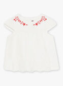 Blouse écrue bébé fille CAURALIE / 22E1BFP1TMC001