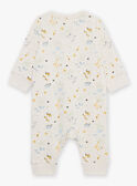 Grenouillère beige clair thème jungle FEDORIAN / 23E5BG25GREA011