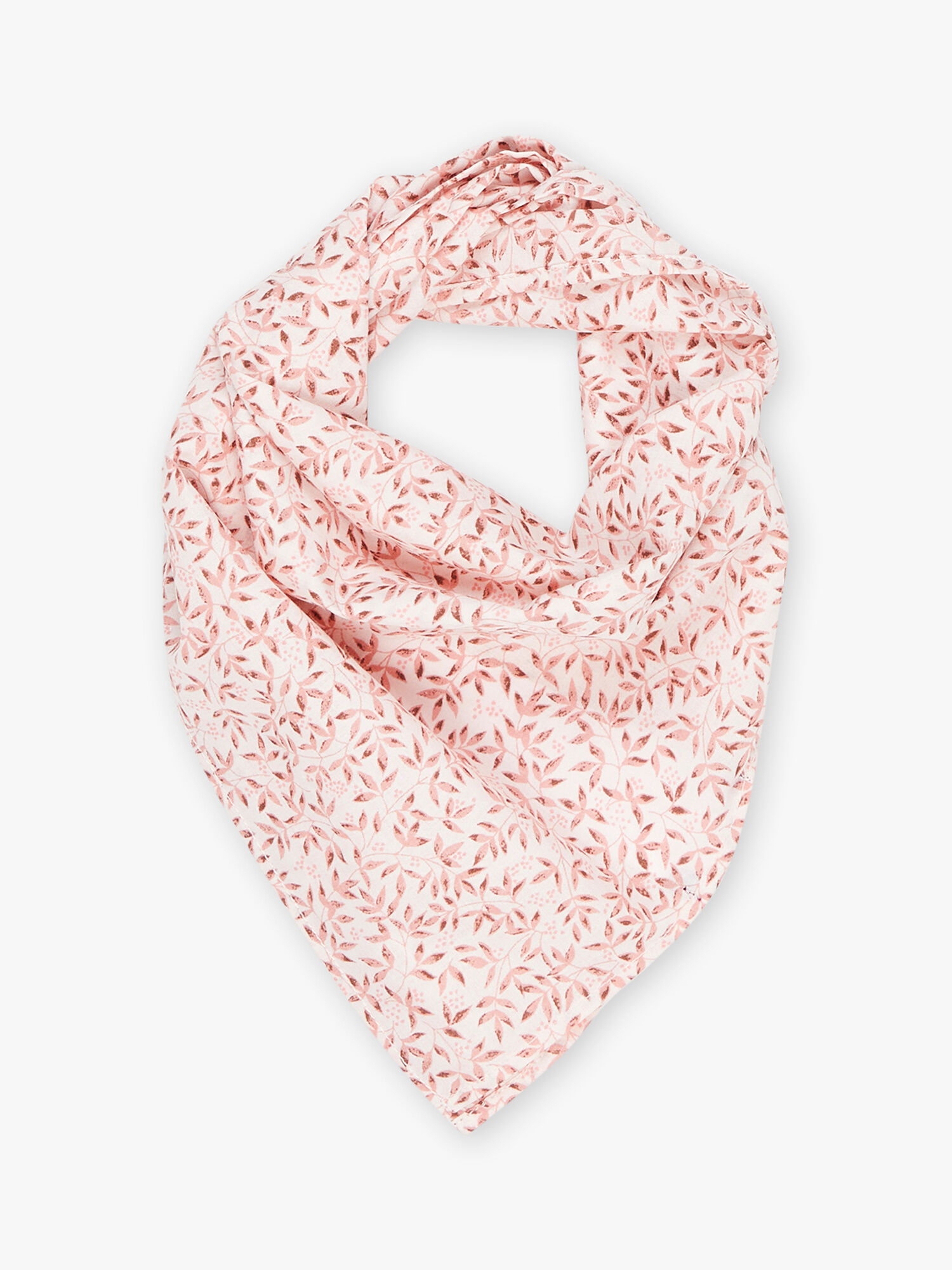 Foulard en popeline de coton imprim fleuri Fille Sergent Major