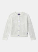 Gilet écru fleur MLECARETTE / 25E2PFO1CAR001