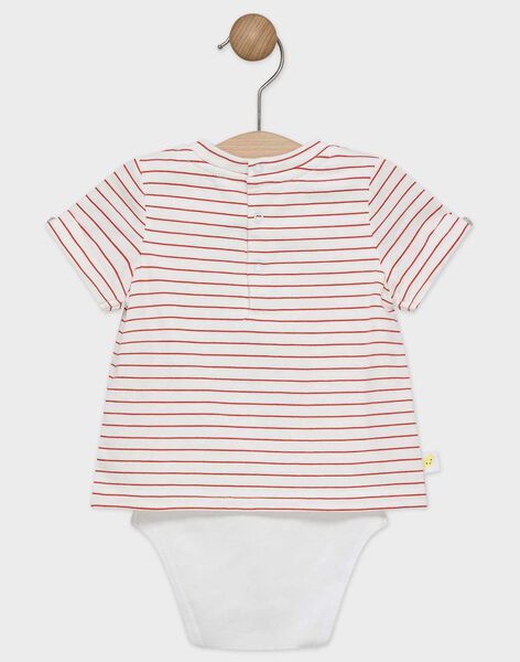 Body T Shirt Bebe Garcon A Rayures Ecru Et Rouge Les Jours Fleuris Bebe Sergentmajor