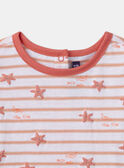 Ensemble tshirt et short rayés MIYAELLE / 25E1BFS1ENS001