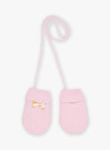 Moufles rose en tricot FIMACHA / 23E4BF51GAN030