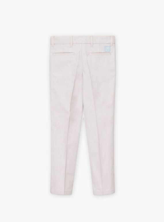 Pantalon marron glacé droit TICOAGE / 20E3PGJ1PAN808