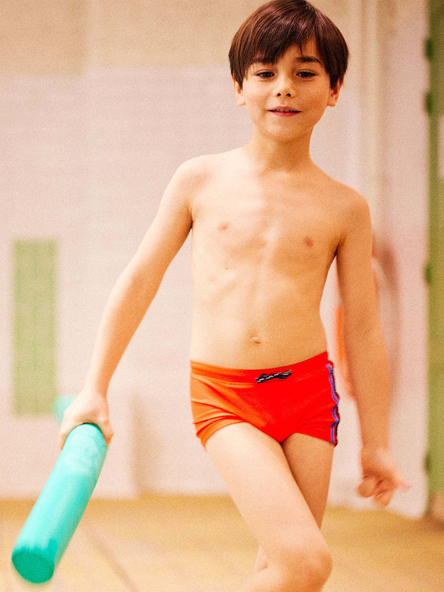 Maillot de bain rouge motif requin enfant garcon Garcon Sergent Major