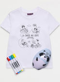Oeuf de Pâques "raton laveur" : 1 tee-shirt à colo NYCONAGE / 18E3PGK1TCT001