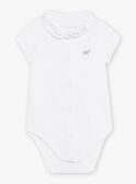 Ensemble body écru à col et bloomer vert naissance mixte COLOAN / 22E0CMI1ENS203