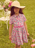Robe chemise imprimé fleuri avec ceinture Fille NACHEMETTE / 25H2PFJ1ROB002