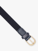 Ceinture élastique bleu marine à pois enfant garçon CIBELTAGE / 22E4PGH1CEN070