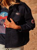 Veste bleu marine à rayures ton sur ton FOPAGE / 23E3PGC1VES070