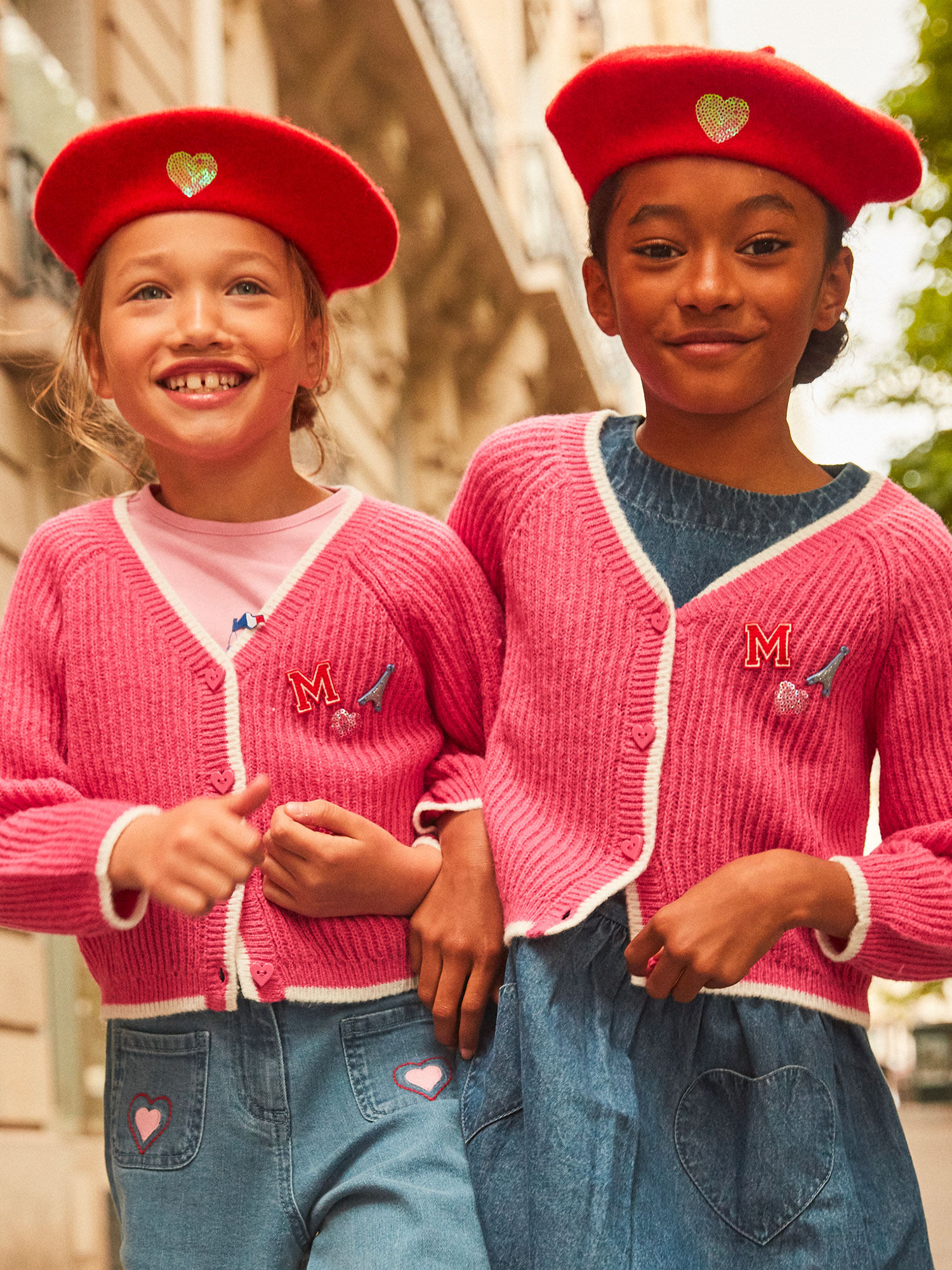 Gilet rose fille sale