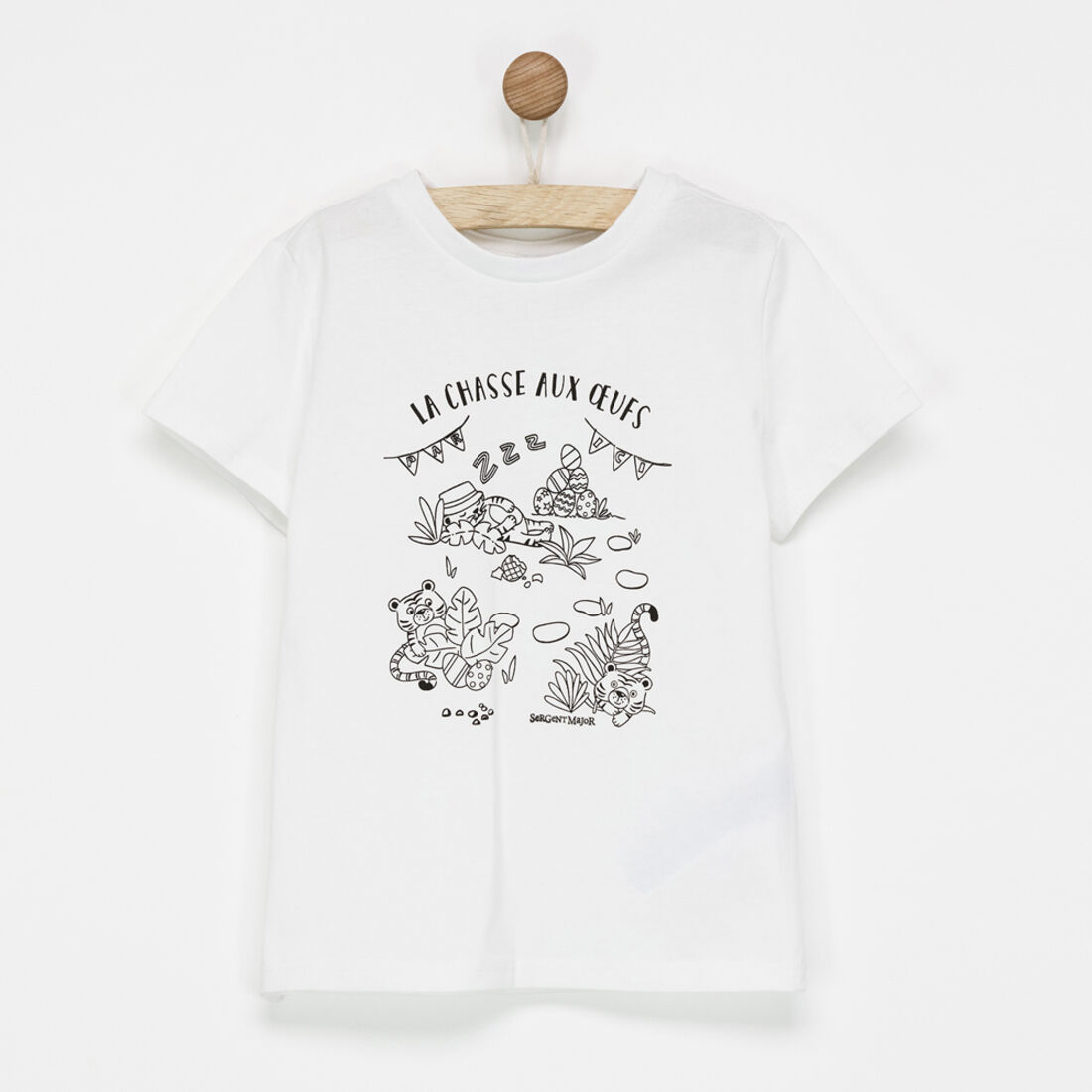 Tee shirt à colorier clearance