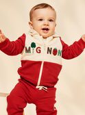 Haut de jogging rouge et vanille à capuche Mignon FACYR / 23E1BGB1JGH114