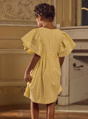 Robe jaune broderies anglaises MLARODETTE / 25E2PFK2ROBB104